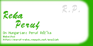 reka peruf business card